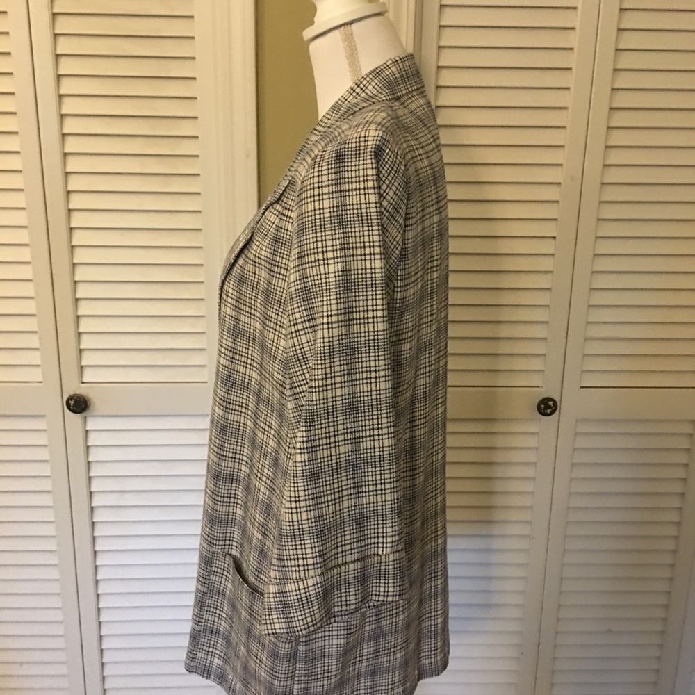 Vintage Alice Stuart Plaid Blazer Size M - Picture 7 of 11